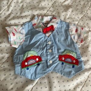 Vintage Mayfair Baby Matching Shirt & Vest